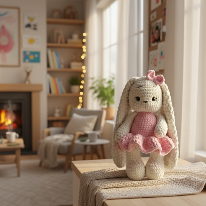 Mimi Bunny – Plush Crochet Toy