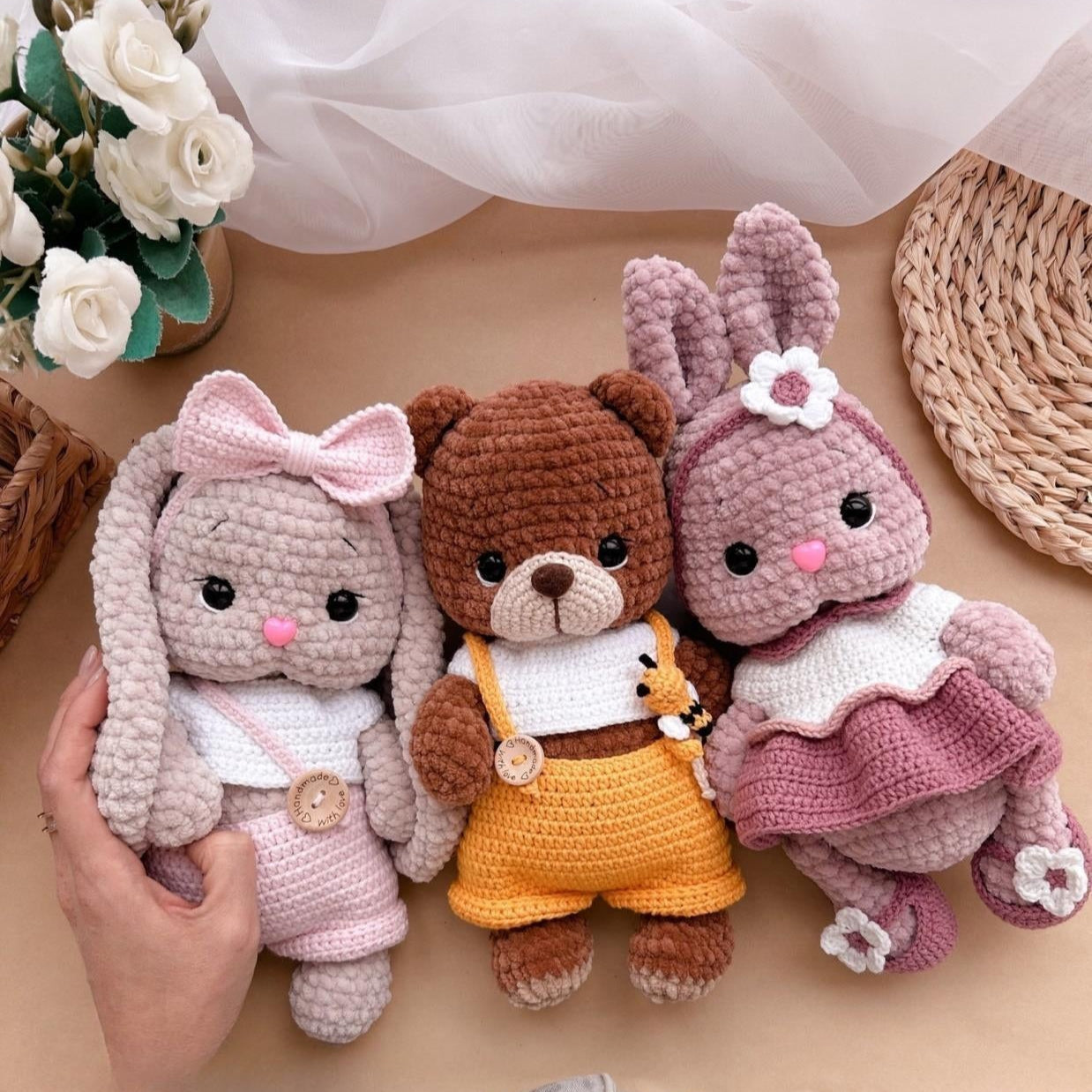 🌼 3 in 1 Amigurumi Plush Babies