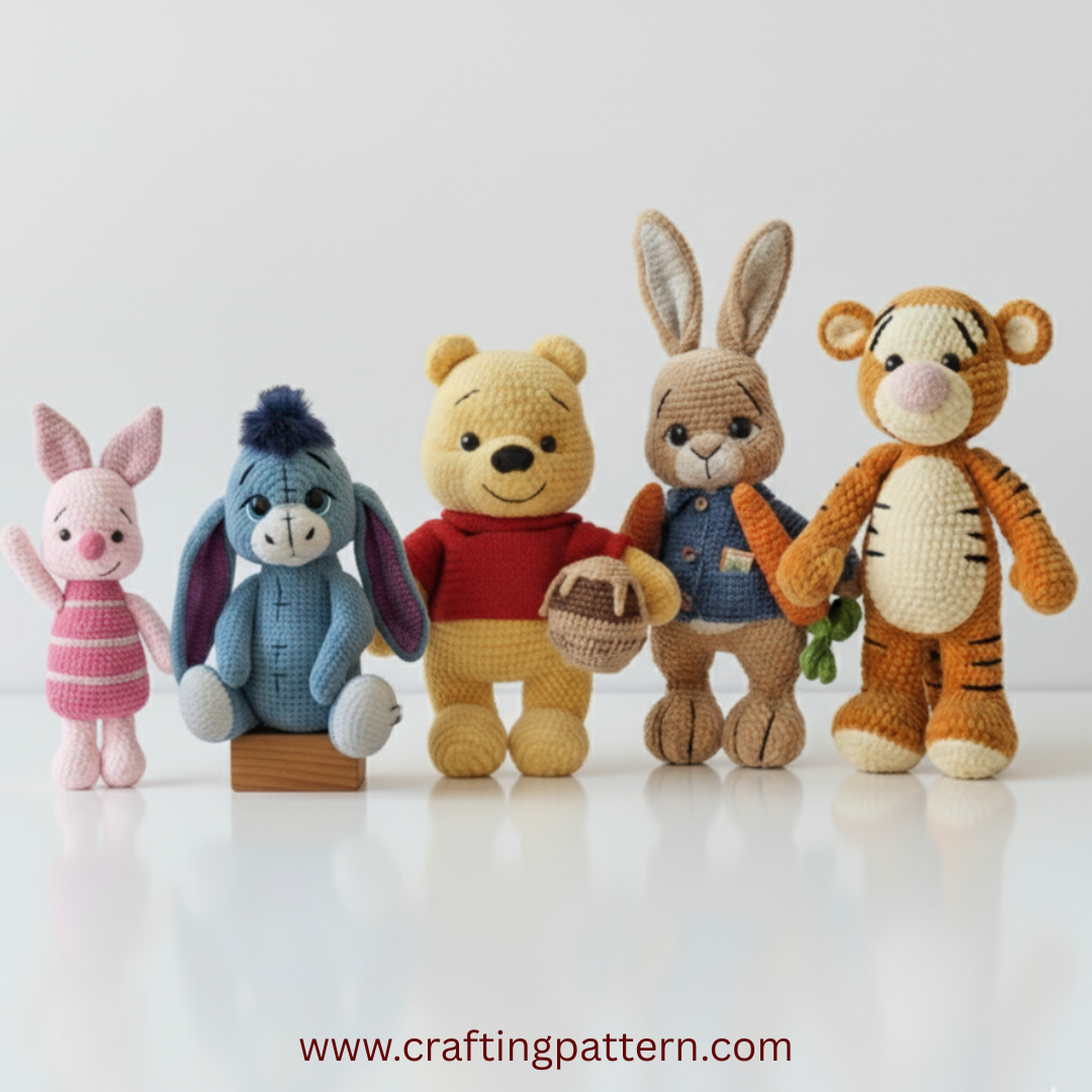 🧶 Magical Animal Friends Crochet Bundle – Set of 5 Patterns