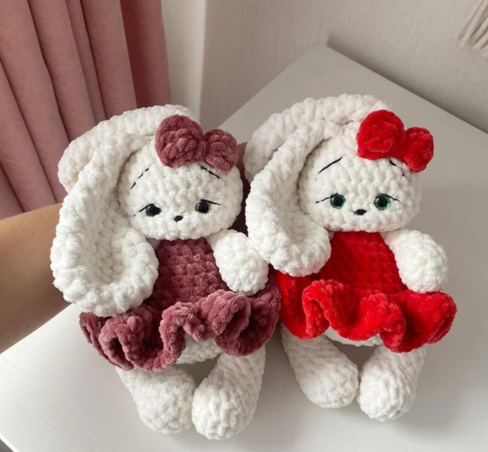 Mimi Bunny – Plush Crochet Toy