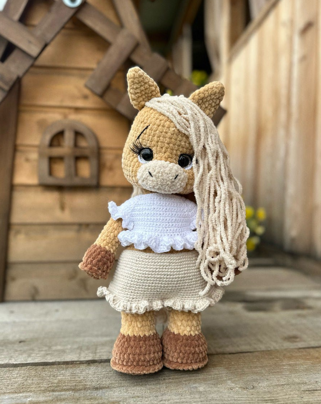 Unicorn & Horse Crochet Pattern – 2 in 1 Amigurumi PDF with Clothes