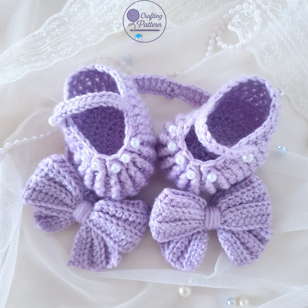 Lilac Petal Dress & Booties – Crochet Outfit Pattern