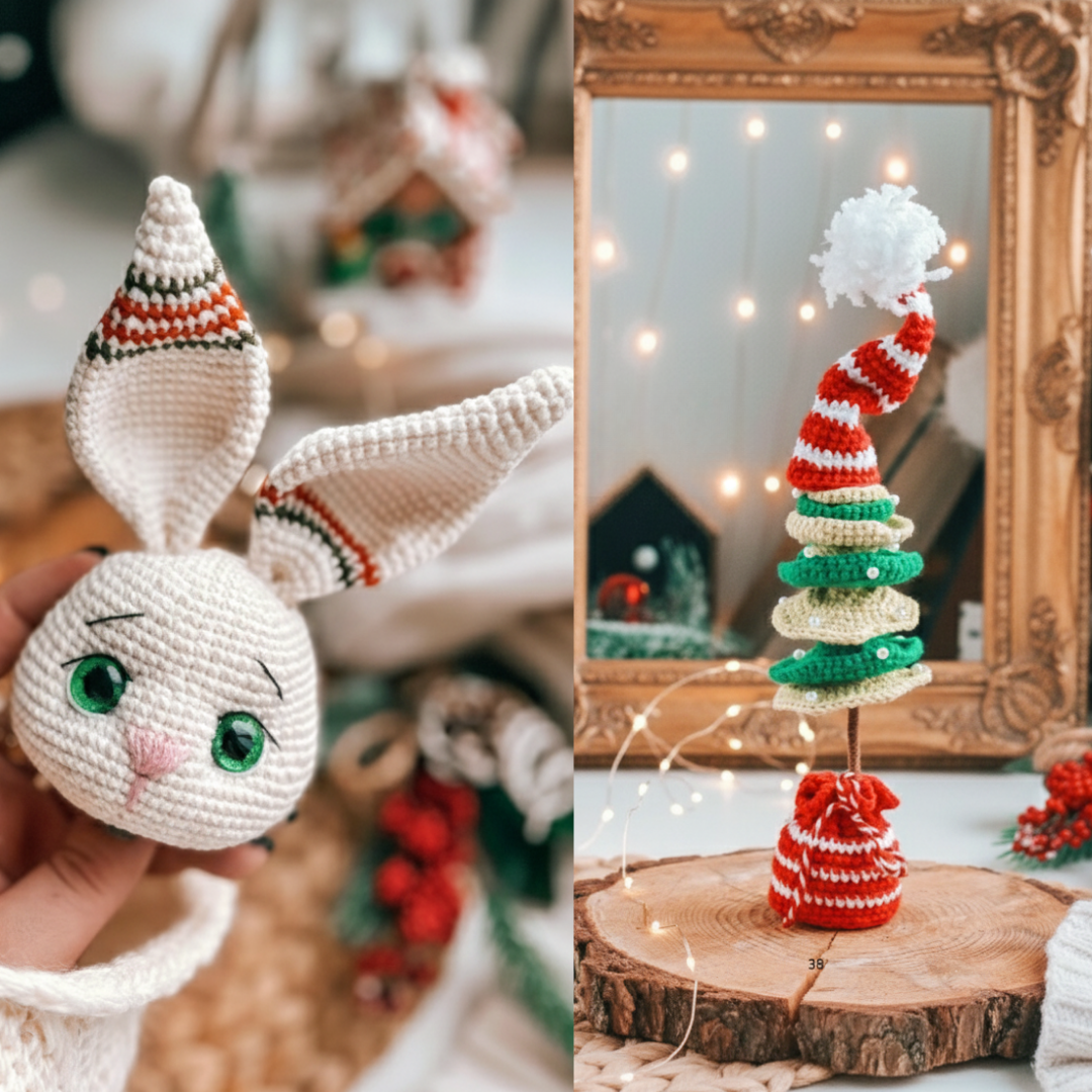 Tommi the Bunny Amigurumi Pattern+ outfit