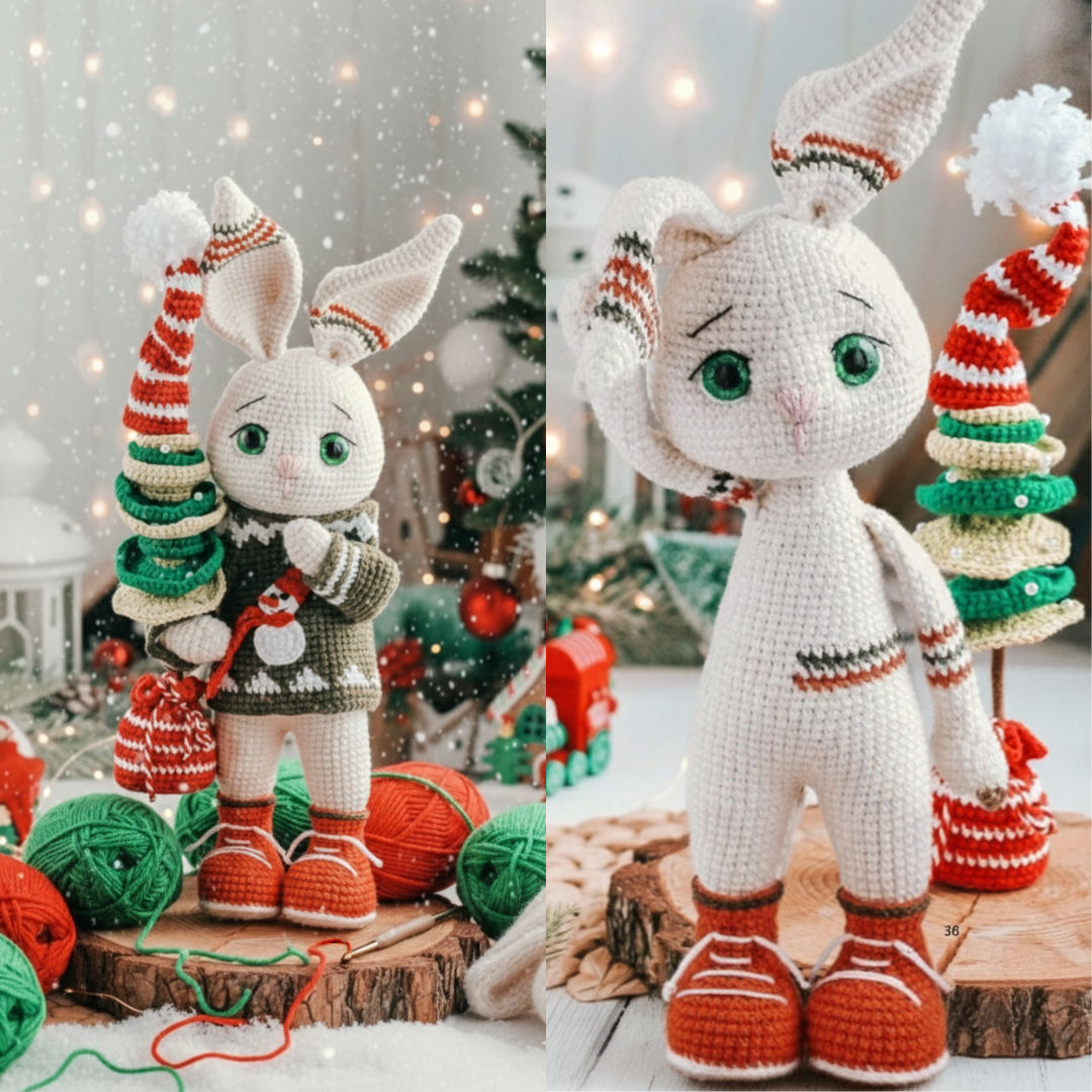 Tommi the Bunny Amigurumi Pattern+ outfit