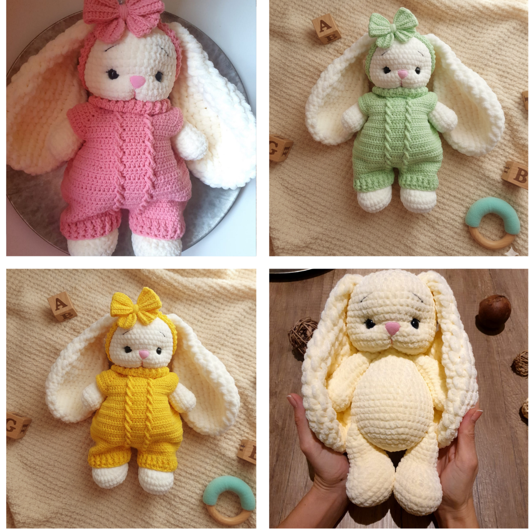 🐰 Crochet Overall & Booties Pattern