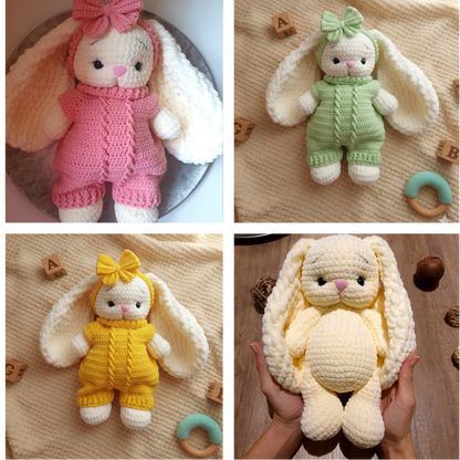 🐰 Crochet Overall & Booties Pattern