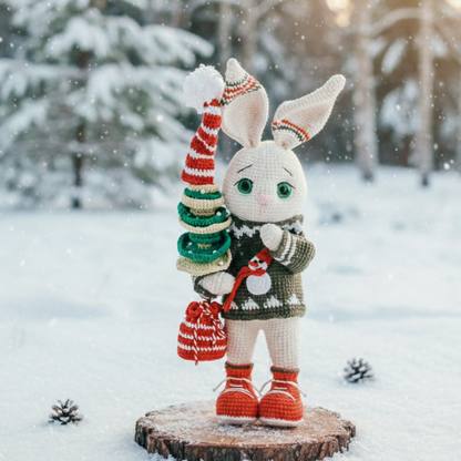 Tommi the Bunny Amigurumi Pattern+ outfit