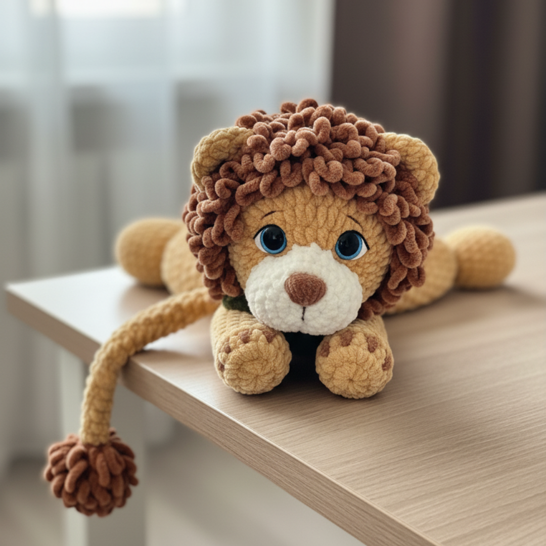 adorable Lion Comforter crochet pattern