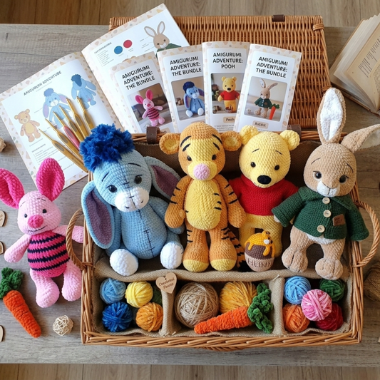 🧶 Magical Animal Friends Crochet Bundle – Set of 5 Patterns