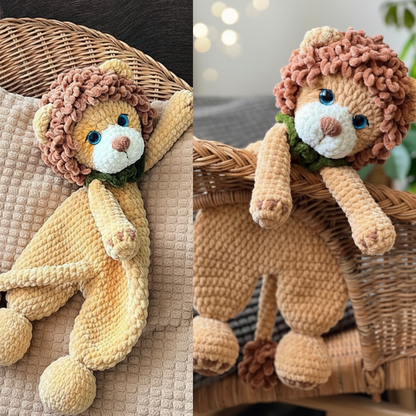 adorable Lion Comforter crochet pattern