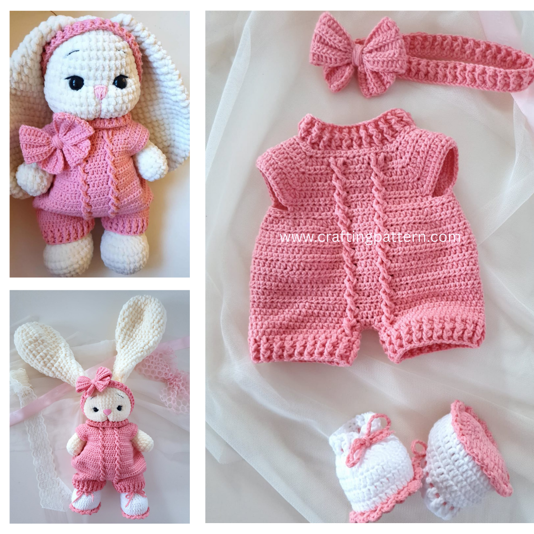 🐰 Crochet Overall & Booties Pattern