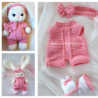 🐰 Crochet Overall & Booties Pattern