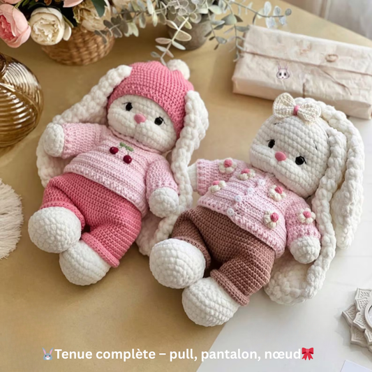 🐇 Mila le Lapin – Ensemble de Patrons Crochet 2-en-1🇫🇷