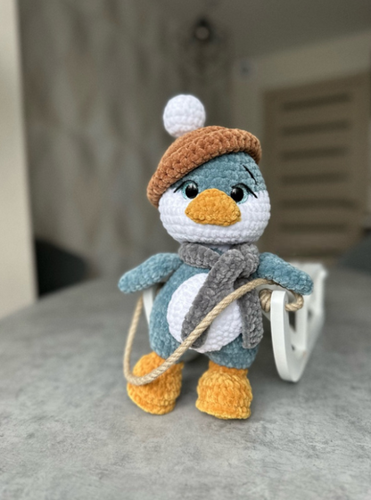 3 in 1 Amigurumi Crochet Pattern – Penguin, Snowman & Reindeer