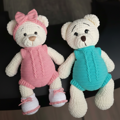 🐰 Crochet Overall & Booties Pattern