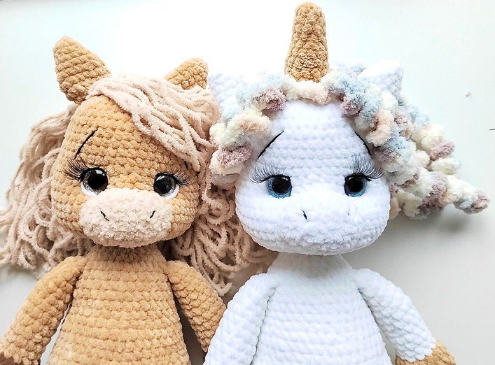 Unicorn & Horse Crochet Pattern – 2 in 1 Amigurumi PDF with Clothes