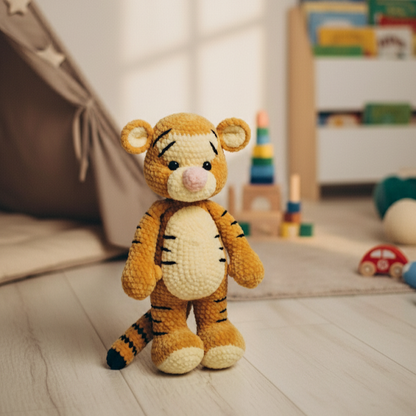 Toby the Tiger – Amigurumi Crochet Pattern PDF